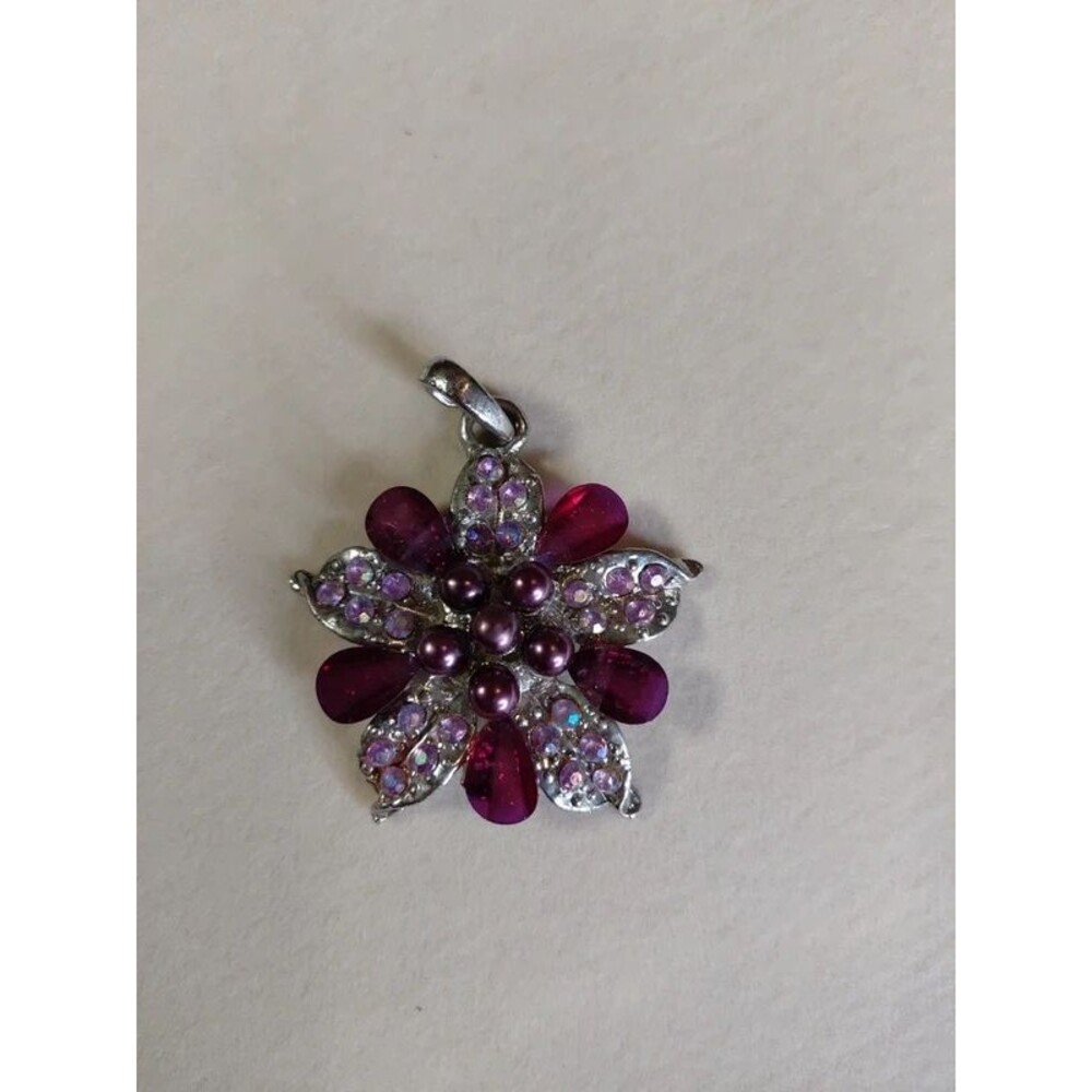 Purple Flower Pendant